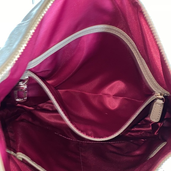 Cole Haan Essex Tan Patent Leather Hobo Shoulder Bag - Picture 9 of 16